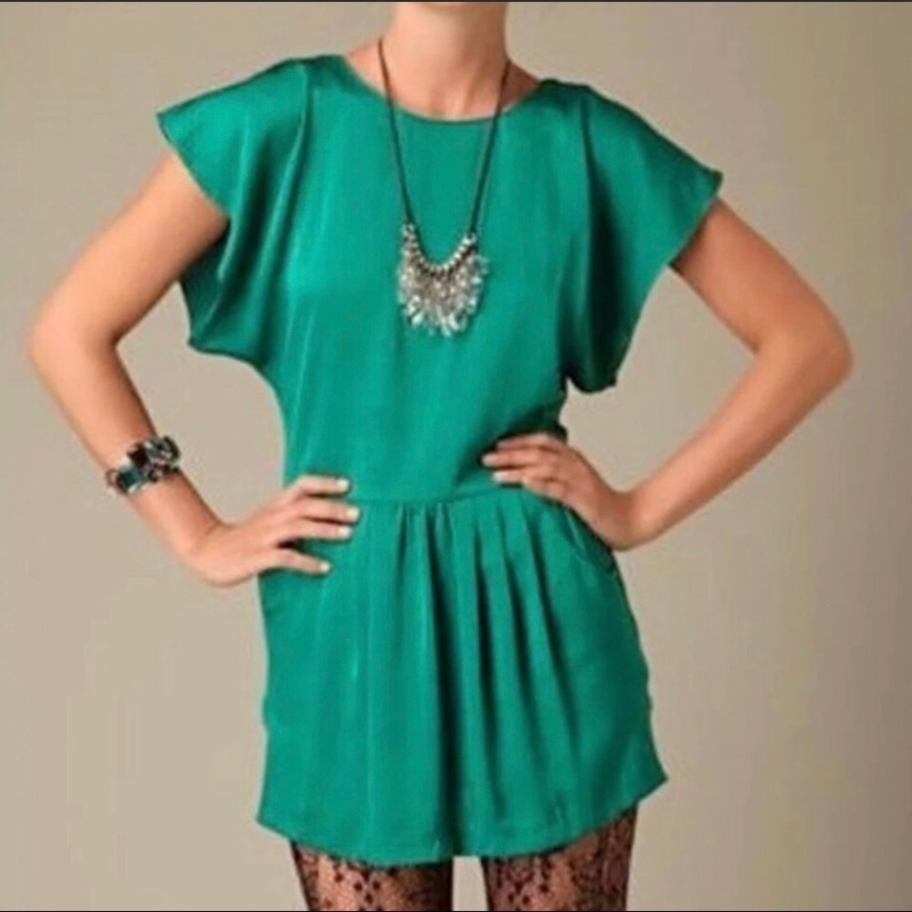NWOT Free People Dynasty Flutter Sleeve Dress